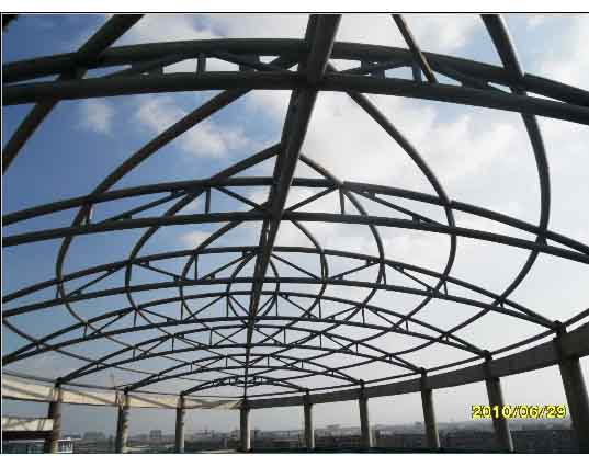 拉萨中煤朔州宾馆管桁架工程