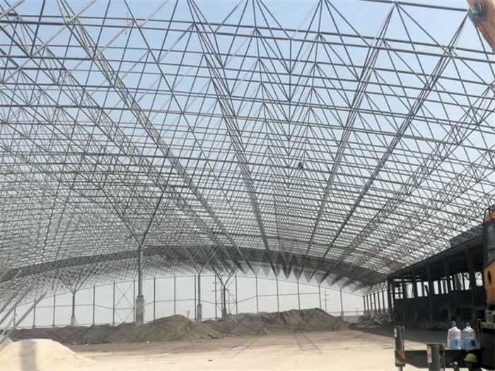拉萨钢厂料仓网架工程